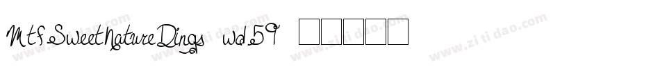 MtfSweetNatureDings-wd59字体转换