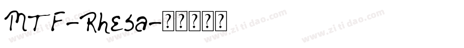 MTF-Rhesa字体转换