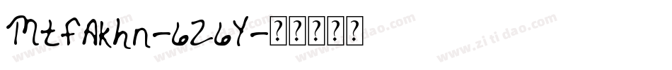 MtfAkhn-6Z6Y字体转换