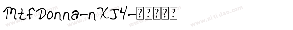 MtfDonna-nXJ4字体转换