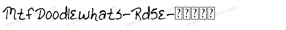 MtfDoodlewhats-Rd5e字体转换