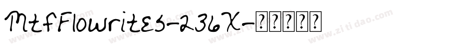 MtfFlowrites-236X字体转换