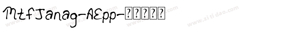 MtfJanag-AEpp字体转换
