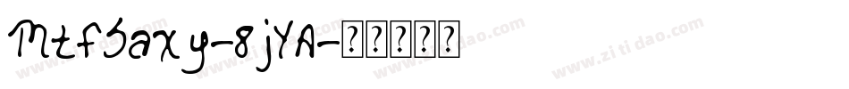 MtfSaxy-8jYA字体转换