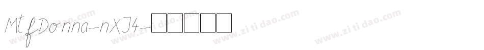 MtfDonna-nXJ4字体转换
