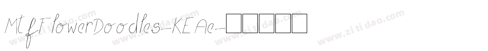 MtfFlowerDoodles-KEAe字体转换