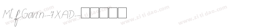 MtfGavin-7XAD字体转换