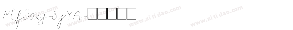 MtfSaxy-8jYA字体转换