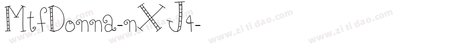 MtfDonna-nXJ4字体转换