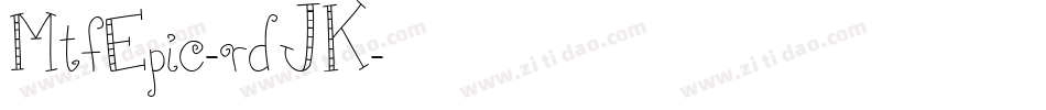 MtfEpic-rdJK字体转换