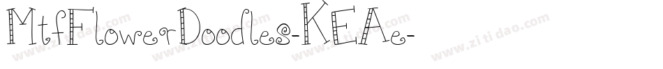 MtfFlowerDoodles-KEAe字体转换
