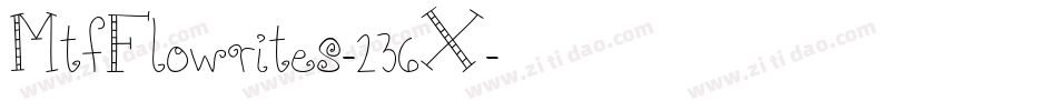 MtfFlowrites-236X字体转换