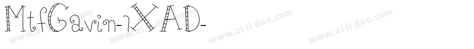 MtfGavin-7XAD字体转换