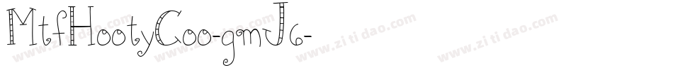 MtfHootyCoo-gmJ6字体转换