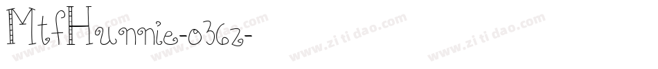 MtfHunnie-o36z字体转换