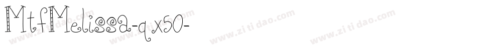 MtfMelissa-qx50字体转换