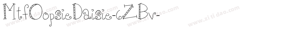 MtfOopsieDaisie-6ZBv字体转换
