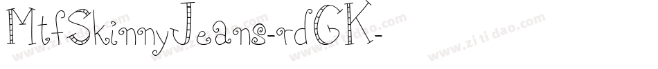 MtfSkinnyJeans-rdGK字体转换