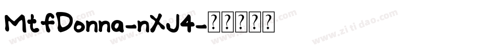 MtfDonna-nXJ4字体转换
