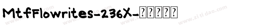 MtfFlowrites-236X字体转换