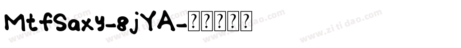 MtfSaxy-8jYA字体转换