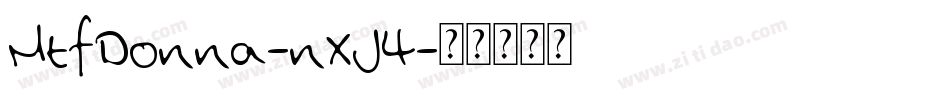 MtfDonna-nXJ4字体转换