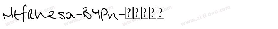 MtfRhesa-BYPn字体转换