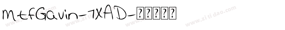 MtfGavin-7XAD字体转换