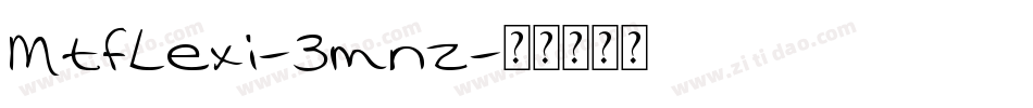 MtfLexi-3mnz字体转换