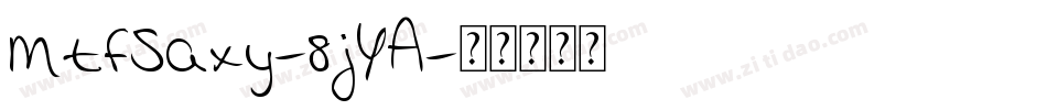 MtfSaxy-8jYA字体转换