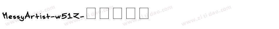 MessyArtist-w51Z字体转换