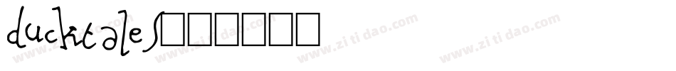 ducktales字体转换