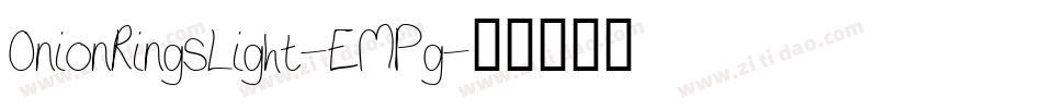 OnionRingsLight-EMPg字体转换