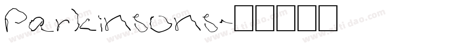 Parkinsons字体转换