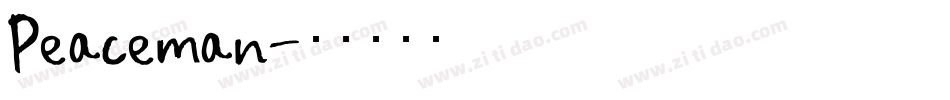 Peaceman字体转换