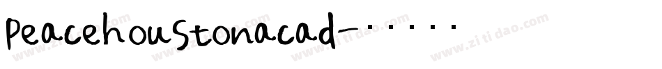 peacehoustonacad字体转换