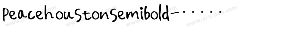 peacehoustonsemibold字体转换