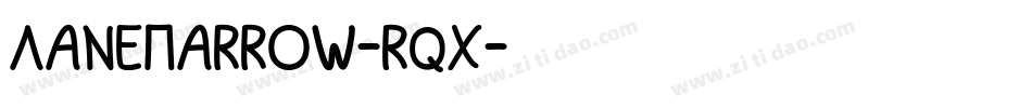 LaneNarrow-rqx字体转换