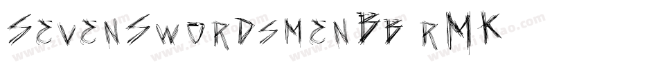 SevenSwordsmenBb-rMK字体转换