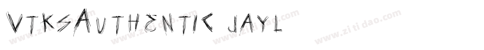 VtksAuthentic-jayl字体转换