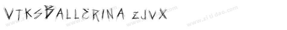 VtksBallerina-zjvX字体转换