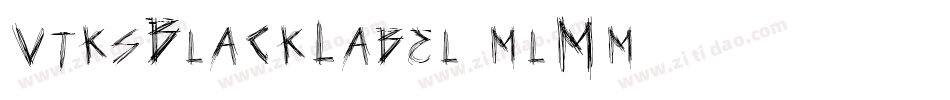 VtksBlackLabel-mlMm字体转换