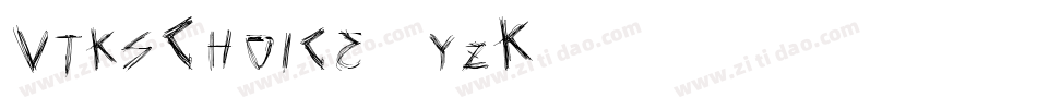 VtksChoice-4yzK字体转换