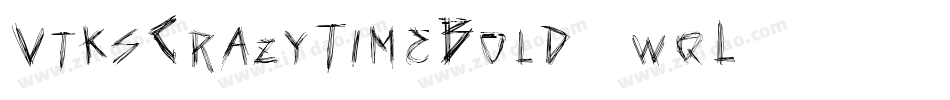 VtksCrazyTimeBold-3wqL字体转换