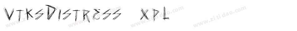 VtksDistress-9XpL字体转换