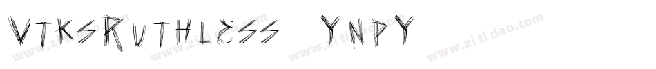 VtksRuthless-6YnpY字体转换