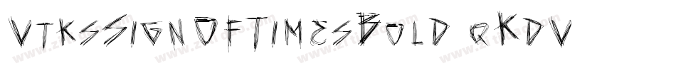 VtksSignOfTimesBold-qKdV字体转换