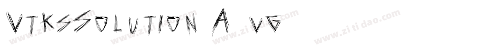VtksSolution-A4vg字体转换