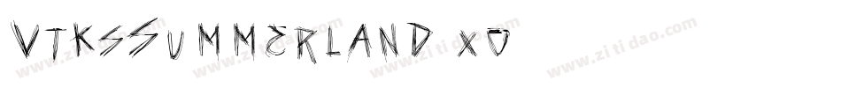 VtksSummerland-xo15字体转换