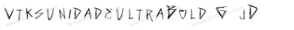 VtksUnidadeUltraBold-G5jD字体转换